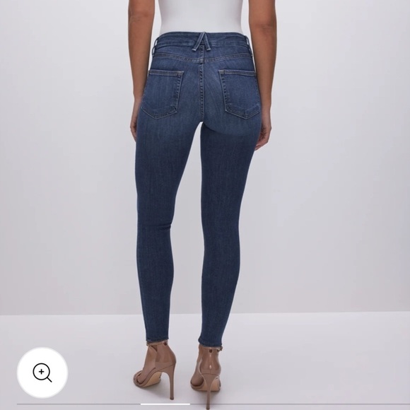 Good American Good Legs Crop Skinny Jeans Blue 6/28 - Picture 3 of 11